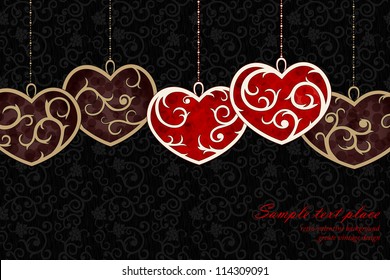 Stylish valentine background