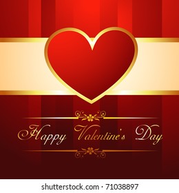 stylish valentine day heart background design