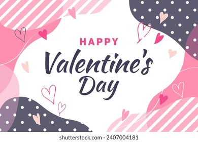 Stylish Valentine's Day banner material  (3:2)