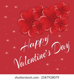 Stylish Valentine's day social media squire banner and web ads design.