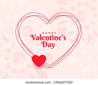 stylish valentines day wishes card background