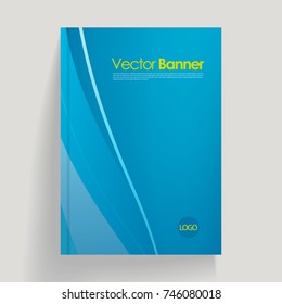 Stylish Vector abstract brochure, Flyer design template with lines