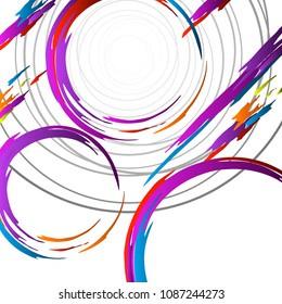 Stylish vector background with circles and place for you text.