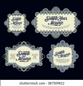stylish vector background is in imitation of lace fabric, best for covers, menus, branding, labels, design of package of coffee or tea, etc.