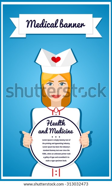 Stylish Vector Banner Health Services Frame Royalty Free Stock Image