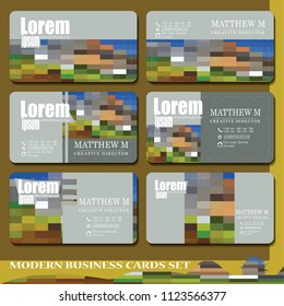 Stylish vector business card