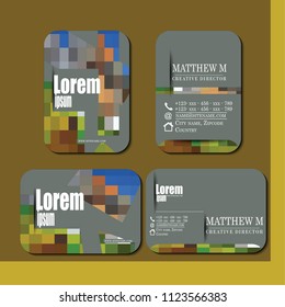 Stylish vector business card