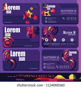 Stylish vector business card
