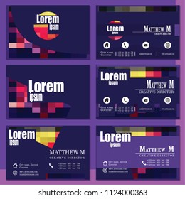 Stylish vector business card