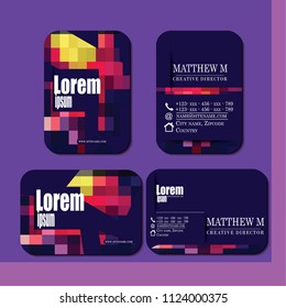 Stylish vector business card