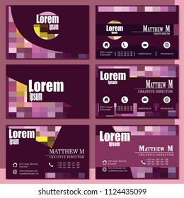 Stylish vector business card