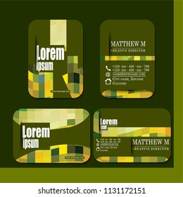 Stylish vector business card
