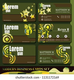Stylish vector business card