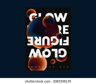 Stylish vector cover template made in petrol colors. Organic design and unusual colors will complement any creative project