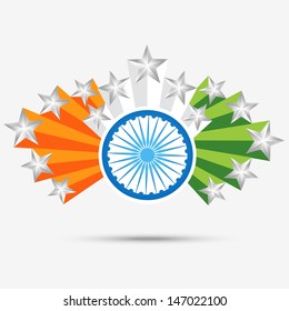stylish vector design indian flag