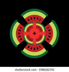 stylish vector for design with watermelon. summer watermelon 