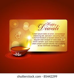stylish vector diwali illustration