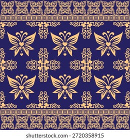 Stylish vector fabric design created for modern textile applications.