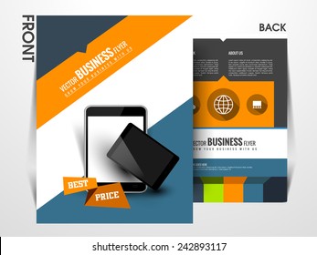 Stylish Vector flyer, brochure, magazine cover template can use for print and marketing.