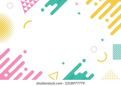 Stylish Vector Geometric Pattern Background Frame