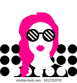Stylish vector girl