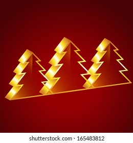 stylish vector golden christmas background illustration