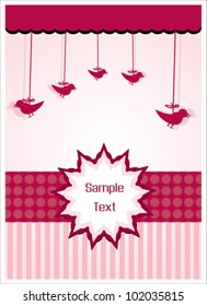 A stylish vector greeting card