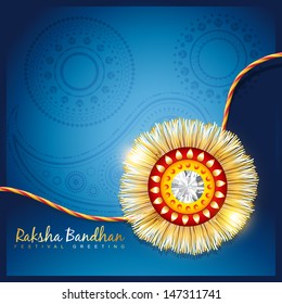 stylish vector hindu rakshabandhan festival background