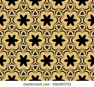 stylish vector illustration with geometric floral pattern. Abstract design. For wallpaper, decorative design and floral texture.
