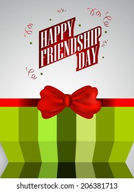 Stylish Vector illustration for Happy Friendship Day.