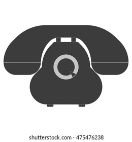 Stylish vector illustration telephone black. vector illustration. EPS 10
