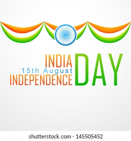 ilustración de diseño de bandera indiana vectorial elegante