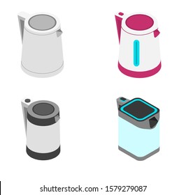 Stylish vector isometric Kettle illustration. 