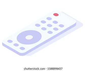 Stylish vector isometric Smart TV illustration. 