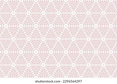 Ilustración de arte de la línea de vectores con estilo. Un patrón sin manchas perfecto para la decoración en color rojo.
