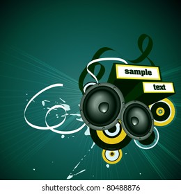 stylish vector music design artwork