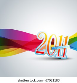 ilustración de año nuevo de vector elegante