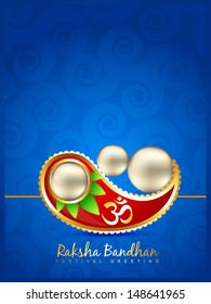 stylish vector rakhi background with space for your text