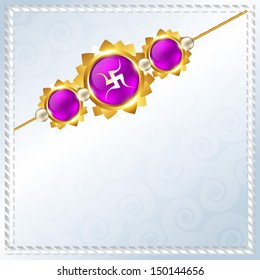 stylish vector rakhi background with space for your text