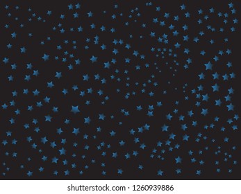 Stylish vector star background. Magic blue sparkle pattern. Confetti party decor. Holiday lights sparkles falling vector. Confetti stars tinsel abstract banner. Snowflakes splash.