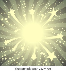 Stylish vector starburst background
