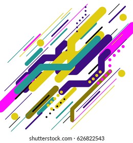 Stylish vector template. Abstract background.