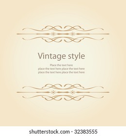 Stylish vector vintage label