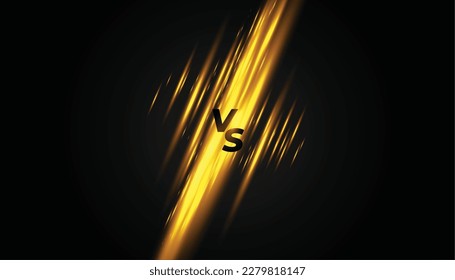 stylish versus vs screen banner for duel boxing fight vector