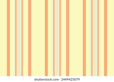 Stylish vertical lines stripe, commercial vector pattern texture. Detailed seamless background textile fabric in light and orange colors.