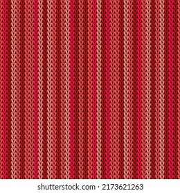 Stylish vertical stripes knit texture geometric vector seamless. Blanket knit tricot  fabric print. Norwegian style seamless knitted pattern. Abstract xmas wallpaper.