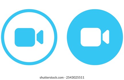 Video Elegante icono de llamada perfecto para App de comunicación modernos
