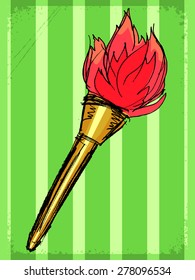 stylish, vintage, background with flambeau