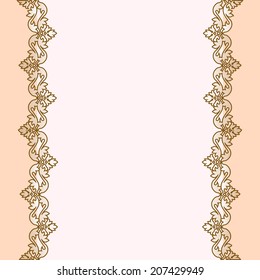 Stylish vintage borders, the card layout for decoration