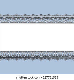 Stylish vintage borders, the card layout for decoration